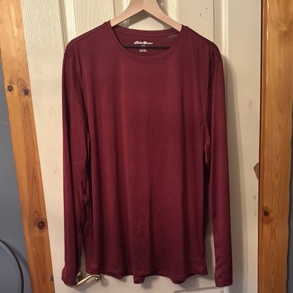 Eddie Bauer Maroon Long Sleeve Shirt
